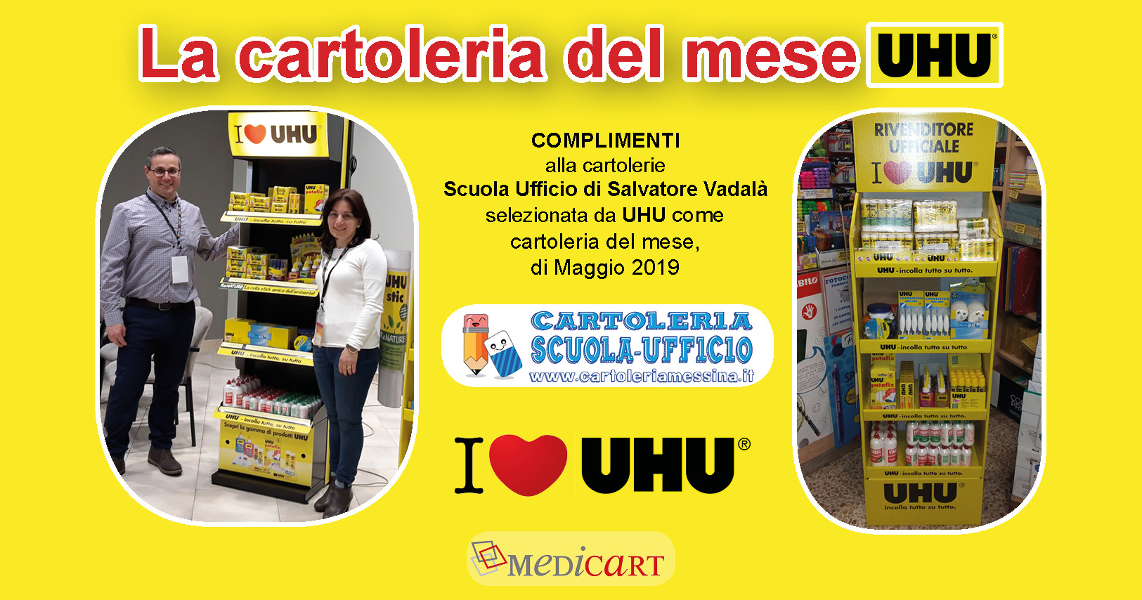 Cartoleria I Love Uhu Del Mese Medicart Srl